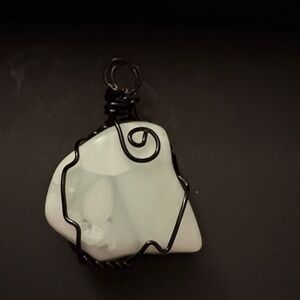 Artisan Wire-Wrapped Crystal Pendant